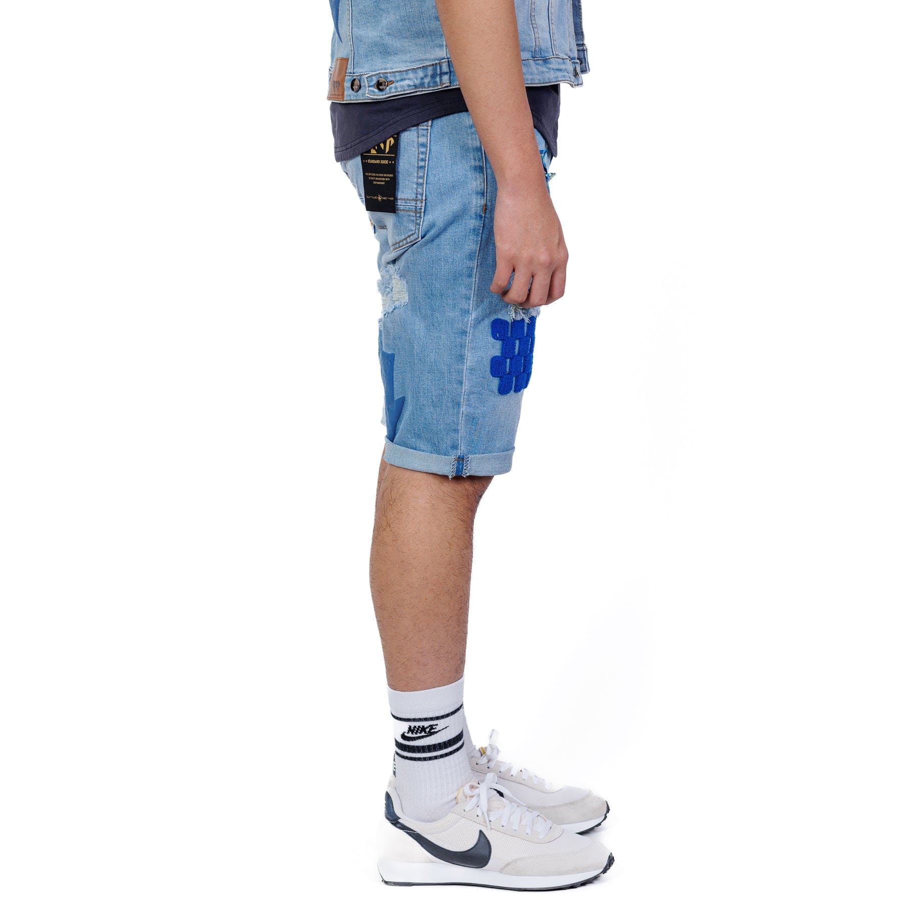 Plus Size Men's Casual Cotton Jeans Shorts Drawstring Solid - Temu